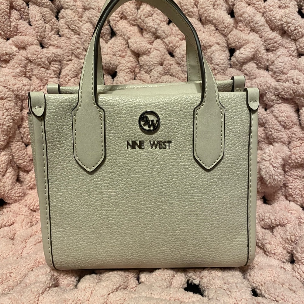 Nine West white Mini Bag Chic Structured Design